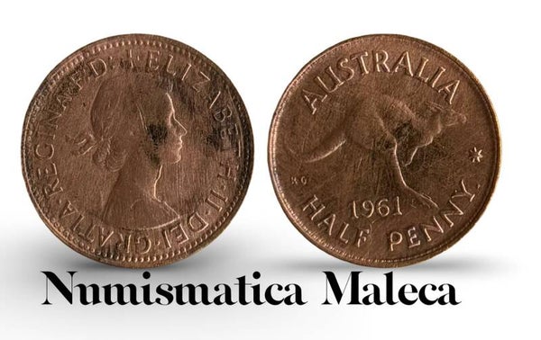 Australia 1/2 Penny 1961, Km61 VF
