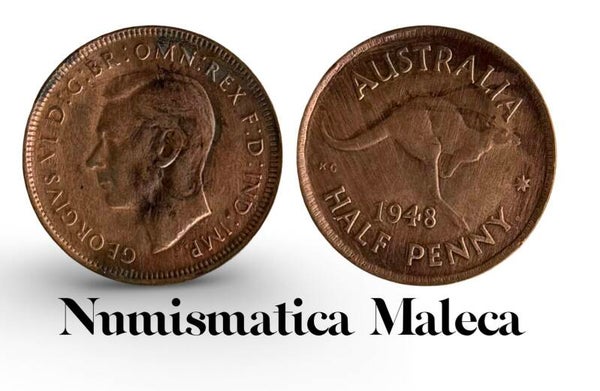 Australia 1/2 Penny 1948 Km41 VF