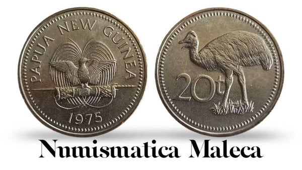 Papua Nueva Guinea 20 Toea 1975, Km5 Aunc