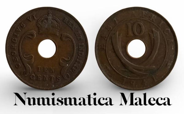 Africa Occidental Britanica 10 Cents 1941, Km26 Fina