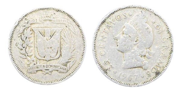 Rrepublica Dominica 1/4 peso 1967  (CARIBE)