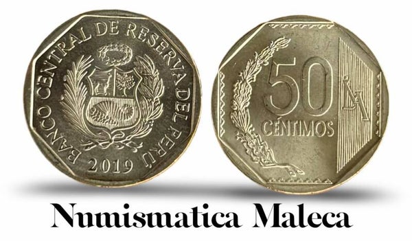 Peru 50 Centimos 2019, Km307.4 Unc