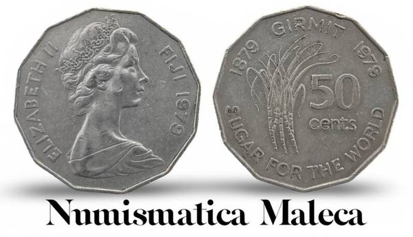 Islas Fiji 50 Cents 1979, Km44 FAO Fina