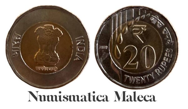 India 20 Rupees 2022, Km-new Unc