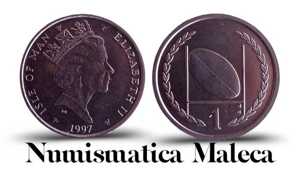 Isla Man 1 Penny 1997 Km1588 Unc