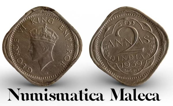 India-Britanica 2 Annas 1939, Km541 Finan