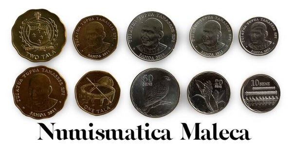 Samoa Set 5 Monedas Unc