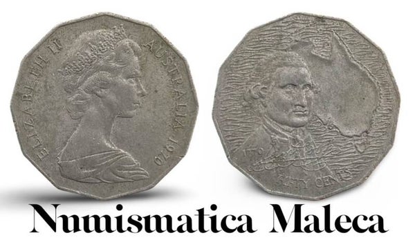 Australia 50 Cents 1970, Km69 Fina