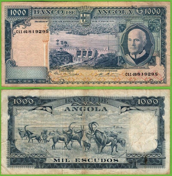 Angola 1000 Escudos 1962, P-96a.1 XF
