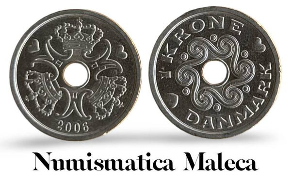 Dinamarca 1 Kroner 2006, Km873 Vf