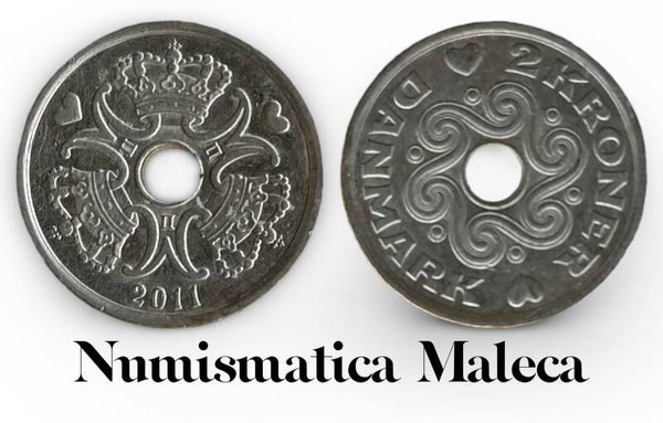 Dinamarca 1 Kroner 2011, Km874 Vf