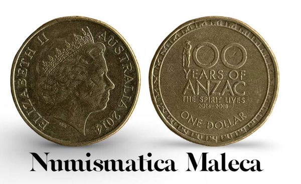 Australia 1 Dollar 2014, Km2936 VF