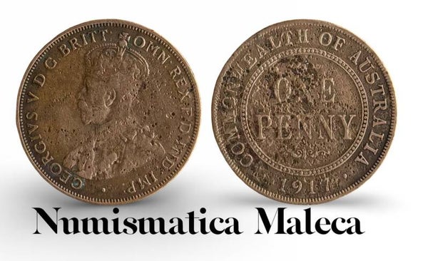 Australia 1 Penny 1917, Km23 Circ