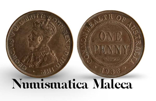 Australia 1 Penny 1933 km23 vf