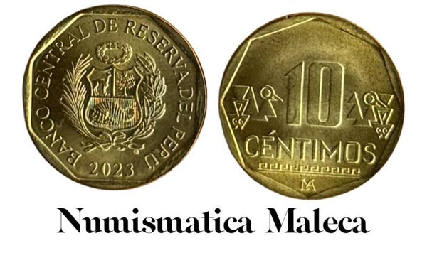 Peru 10 Centimos 2023, Km305.4 Unc