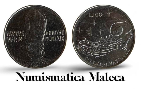 Ciudad Del Vaticano 100 Lire 1969, Km114 Aunc