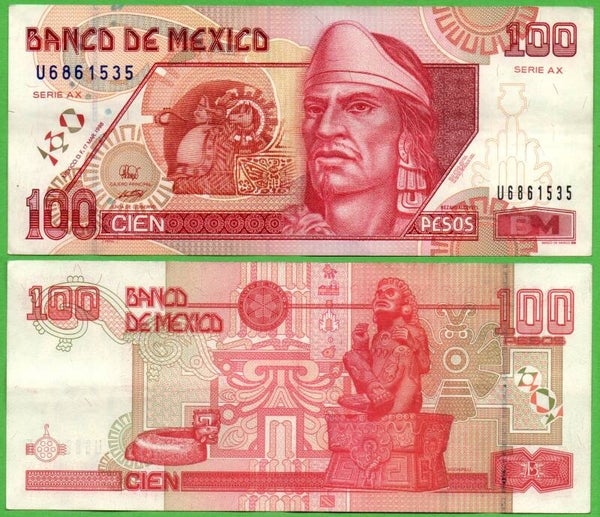 Mexico 100 Pesos 1998, P-108c.1 AUnc