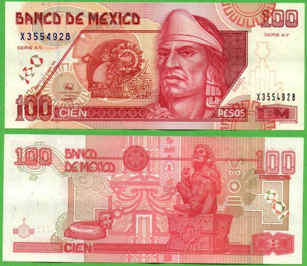 Mexico 100 Pesos 1998, P-108c.1 XF