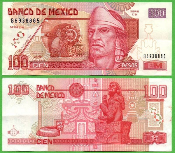 Mexico 100 Pesos 2003, P-118c.1 PRefix-DB Aunc