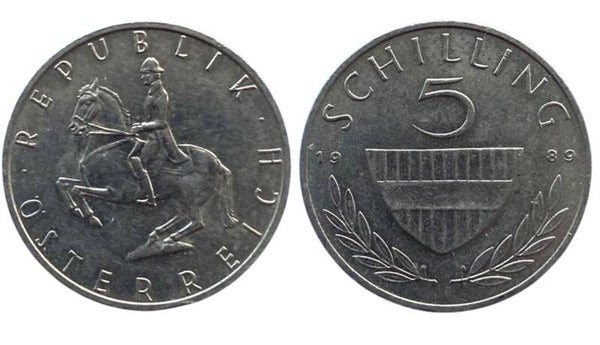 Austria 5 Schilling 1989 (EUROPA)