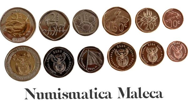 South Africa set 6 Monedas Unc