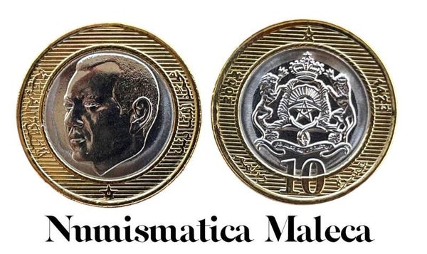 Marreucos 10 Dirhams 2002, y110 Unc