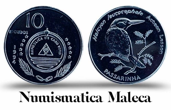 Cabo Verde 10 Escudos 1994, Km29 Unc