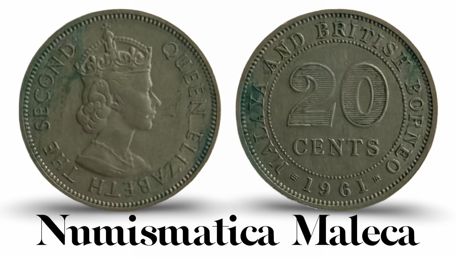 Malaya & Borneo Britanico 20 Cents 1961 Km3  Fina