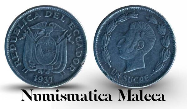 Ecuador 1 Sucre 1937, Km78.1 VF