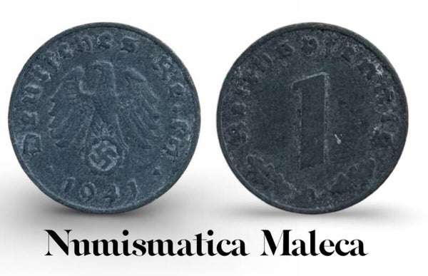 Alemania Tercer Reich 1 Reichspfennig 1941 Km97 circ
