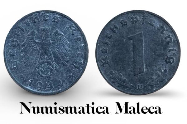 Alemania Tercer Reich 1 Reichspfennig 1944 Km97 circ