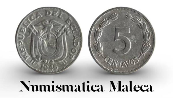 Ecuador 5 centavos 1946, Km756 Vf