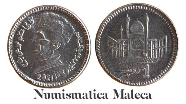 Pakistan 1 Rupia 2021, Km67 Unc