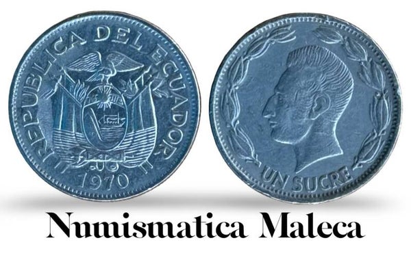 Ecuador 1 Sucres 1970, Km78b VF