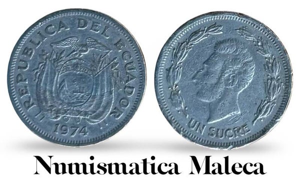 Ecuador 1 Sucre 1974, Km78b VF