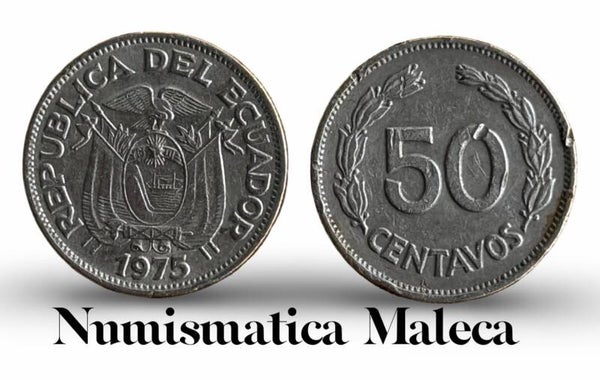 Ecuador 50 centavos 1975, Km81 Vf