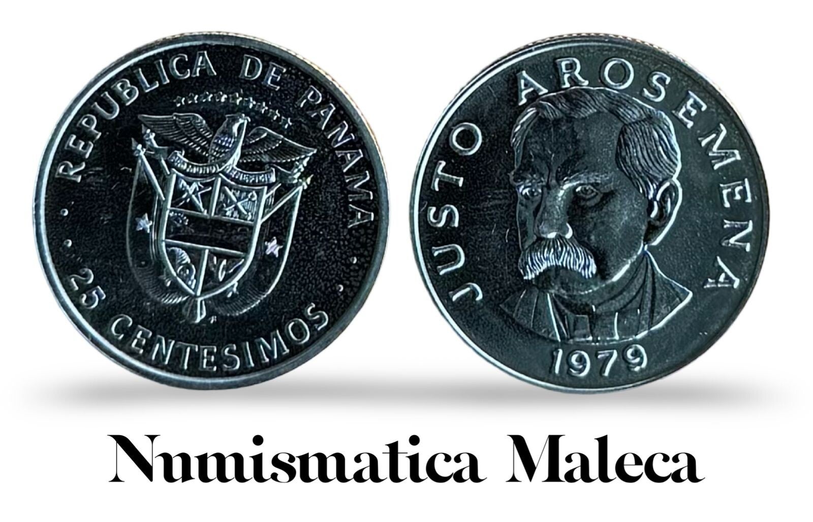 Panama 25 Centesimos 1979 km37.1 Unc