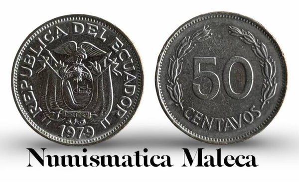 Ecuador 50 centavos 1979, Km81 Vf