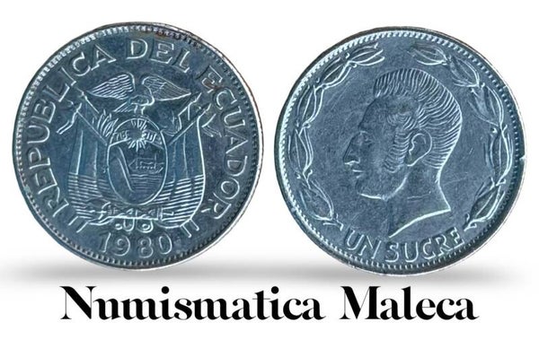 Ecuador 1 Sucre 1980, Km78b Vf