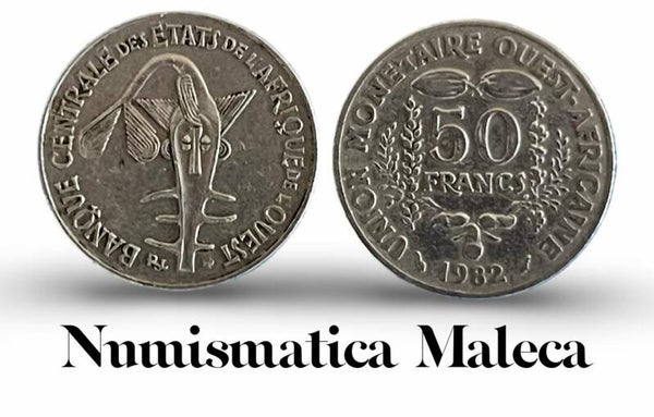 Estados Del Africa Occidental 50 Francs 1982 km6 (F.A.O.)