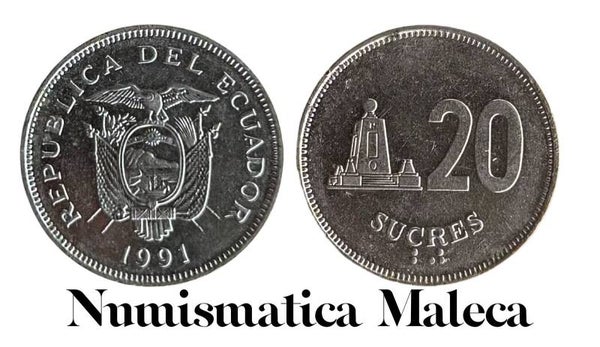 Ecuador 20 sucres 1991, Km94 Vf