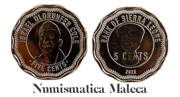 Sierra Leona 5 Cents 2022,