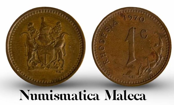 Rhodesia 1 Cents 1970, Km10 XF