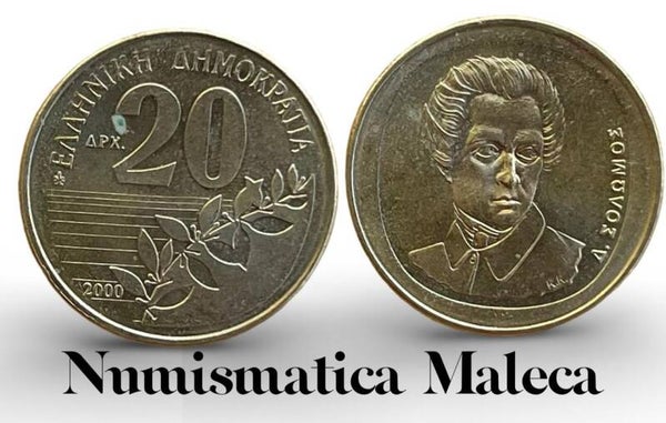 Grecia 20 Dracmas 2000 Km154 VF