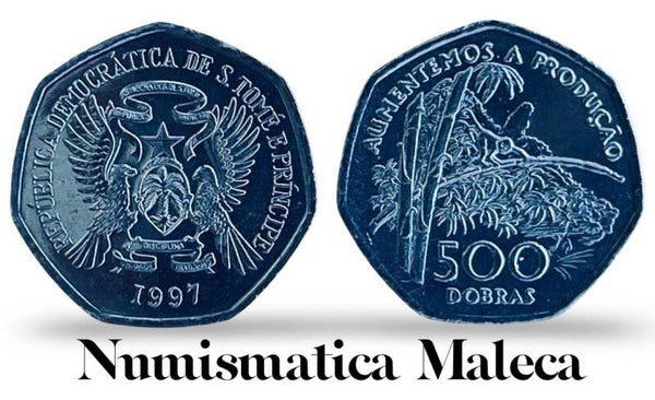 Santo Tome & Principe 500 Dobras 1997, Km89 FAO