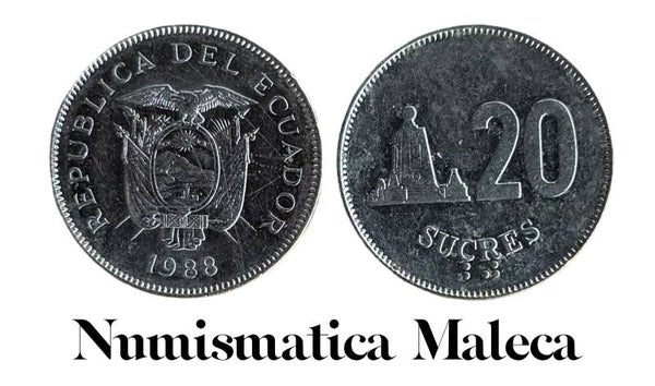 Ecuador 20 sucres 1988, Km94 Vf