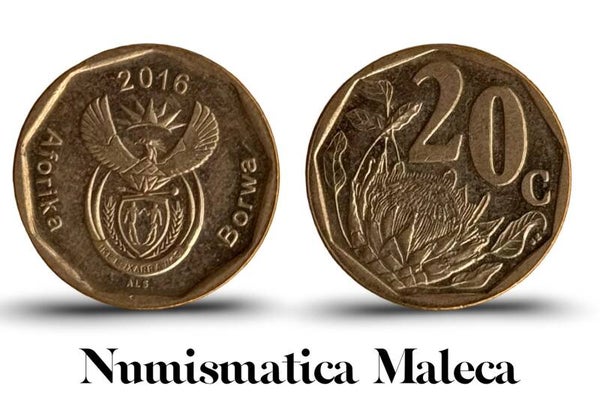 South Africa 20 cents 2016, Km327 VF
