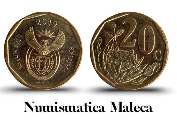 South Africa 20 Cents 2019 Km488 VF