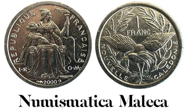 Nueva Caledonia 1 Franc 1997, Km8 Fina