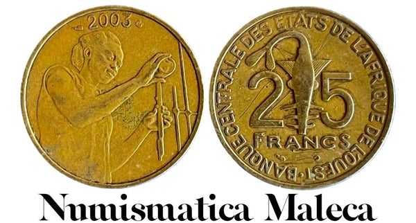 Estados Del Africa Occidental 25 Francs 2003,  km9